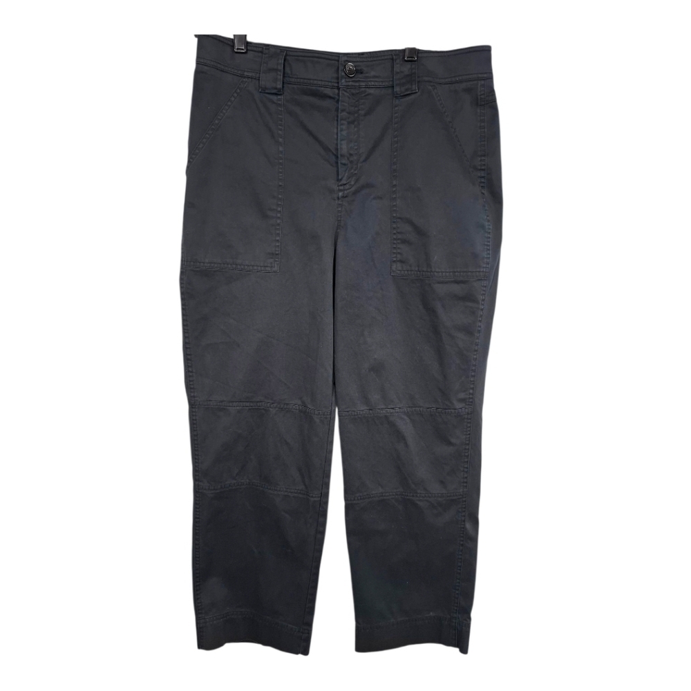 Brooks Brothers Women’s Gray Utility Workwear Pants Size 10 Straight Leg Cotton
